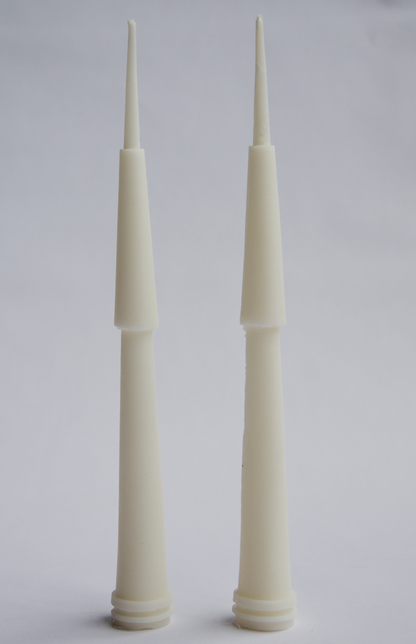 SHIFT - זוג נרות פמוט מינימליסטיים - שקט לבן