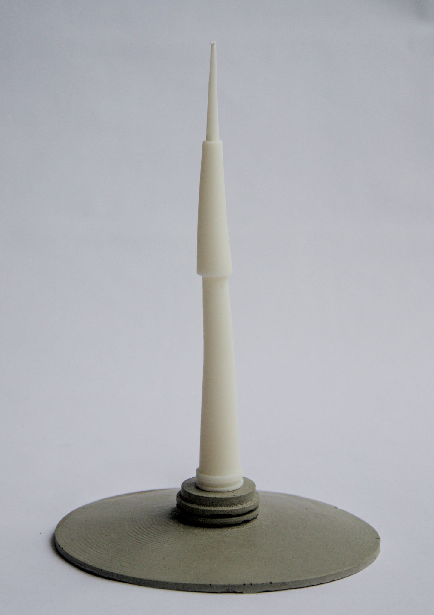 SHIFT - זוג נרות פמוט מינימליסטיים - שקט לבן