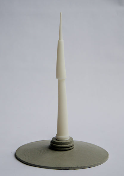 SHIFT - זוג נרות פמוט מינימליסטיים - שקט לבן