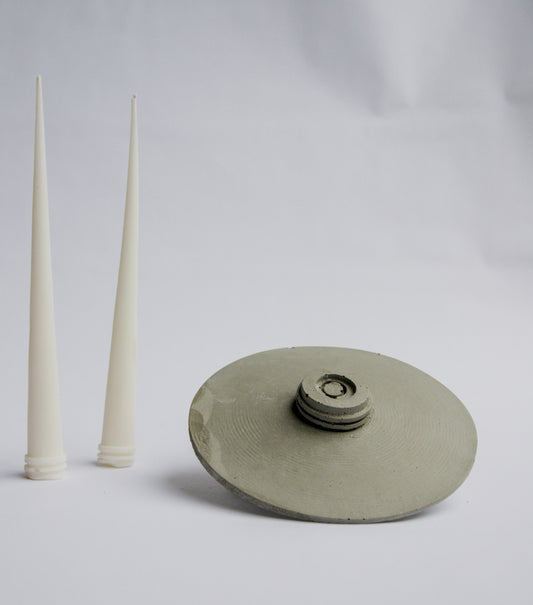 Full Ritual Set - פמוט ORBIT ונרות שעוות קוקוס
