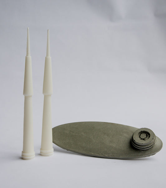 Starter Ritual Set - פמוט ELLIPSE ונרות שעוות קוקוס
