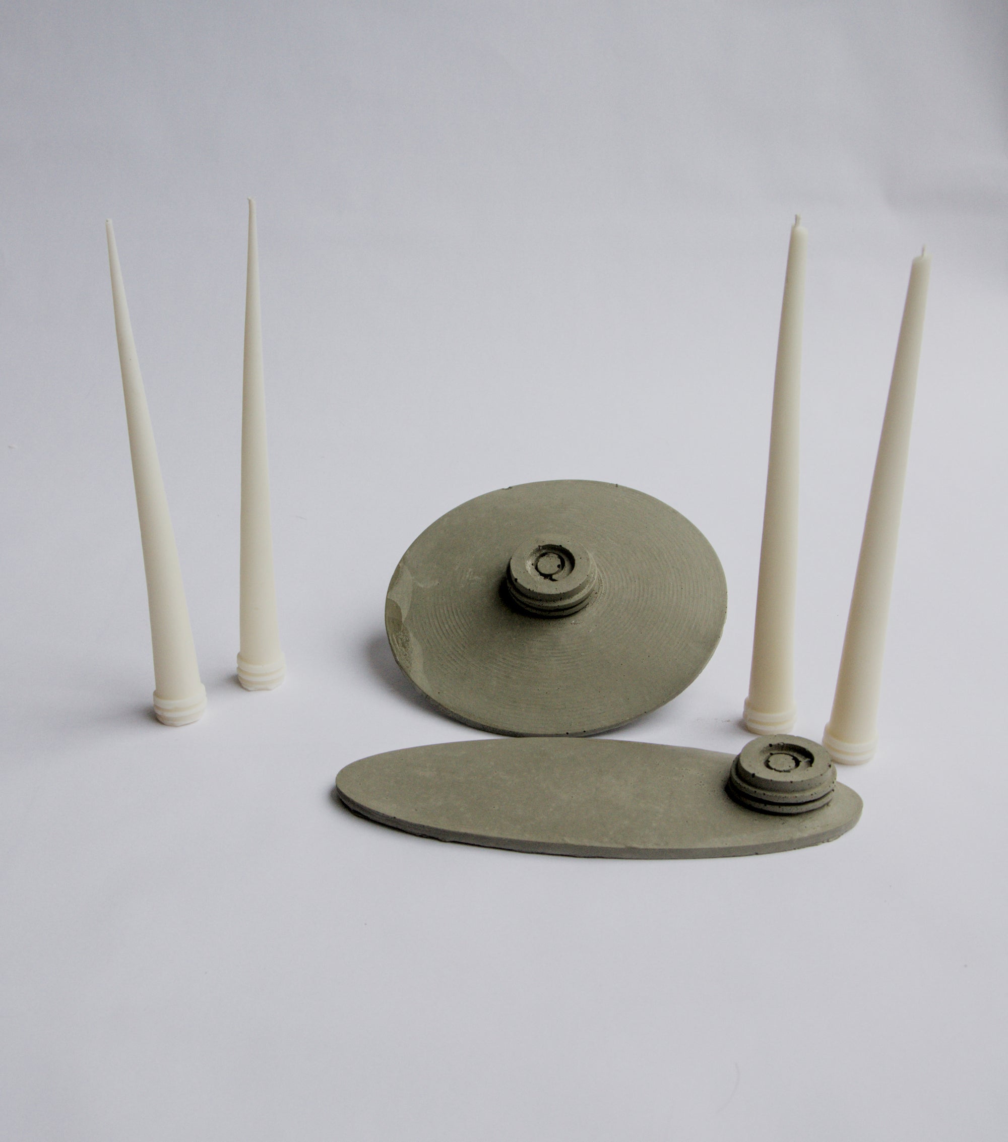 Table Set - סט שולחן מלא עם פמוטי בטון ונרות שעוות קוקוס
